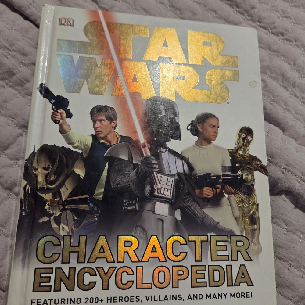 Star Wars Character Encyclopedia with Gold and Black Cover